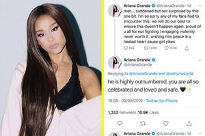 ariana grande fucking a lesbian - Ariana Grande Apologised After Fans Posted Videos Of Anti-LGBT Protesters  Outside Her Concert