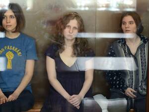 nadia pussy riot orgy - Russia's Pussy Riot Trio Face Trial Verdict | World News | Sky News