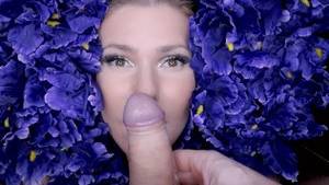 Artistic Blowjob Porn - Artistic Dream Porn- Slow Deep Blowjob with Angel on a pillow with flowers.