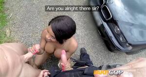 Ebony Fake Police - Watch Fake Cop Boy racer gets involved in outdoor threesome - Pov, 3Some, Ebony  Porn - SpankBang