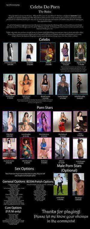 Celebrity Porn Fantasies - Celebs Do Porn - Create your fantasy celebrity porn film - pinned by  throwaway-boy