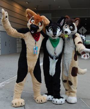 Furry Convention Extreme Adult Porn - College student and german shepherd furry "Taiko" (in red  bandana) and