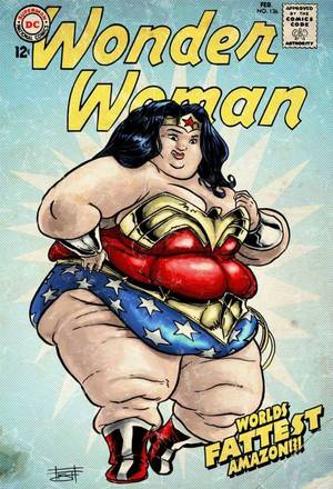 Chubby Blonde No Tits - Wonder Woman Parody by derrickfish