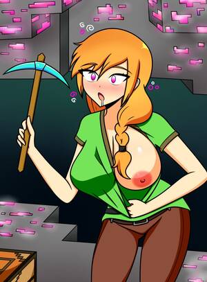 Minecraft Porn Captions - HypnoHub - absurdres alex (minecraft) blush braid breasts crystal dazed  drool female only femsub hypnotic object jeans large breasts minecraft  nipples no bra one breast out open mouth orange hair pink eyes