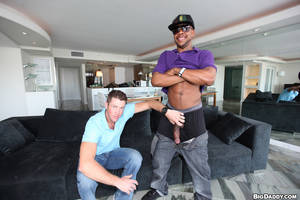 asian squirt on big black dick - Horny gay swallows huge black cock before h - XXX Dessert - Picture 1