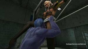 cartoon zombie eating pussy - Cartoon Beast is licking pussy of young big titted blonde babe