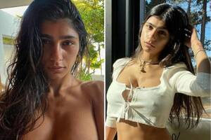 Auction Porn Actress Caption - Porn star turned sports presenter Mia Khalifa donates Â£118k to charity as  new OnlyFans account proves a big hit | The US Sun