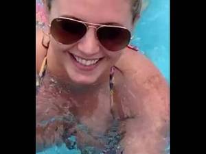 cum shot public pool - 