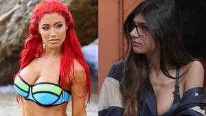 Eva Marie Porn - Porn Star Mia Khalifa Gets BLASTED by Eva Marie for Saying WWE Isn't a  Sport - YouTube