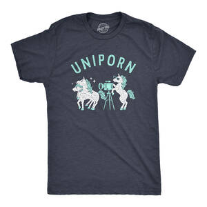 Funny Unicorn Porn - Mens Uniporn T Shirt Funny Offensive Fantasy Unicorn Sex Porn Joke Tee For  Guys | eBay