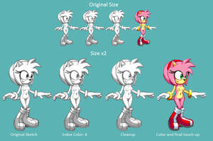 Amy Rose Porn Sprites - Rule34 - If it exists, there is porn of it / hecticarts, amy rose / 1725846