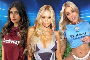 Fans Do A Porn Star - Porn stars who go wild for English football clubs like Man Utd and Chelsea  - and Derby fan with $1million penis | The Sun