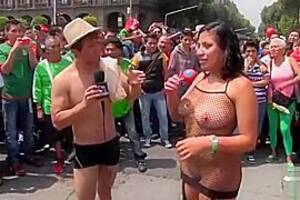 latina tv hosts - Latin dancer and TV host strip in public square, leaked Latina porn video  (Jan 29, 2018)