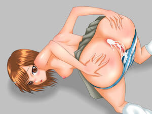 my orange striped panties - Rule 34 - 1girls after anal after orgasm after sex anal ass ass focus bent  over brown eyes brown hair brunette cum cum drip cum in ass doggy style  female female only