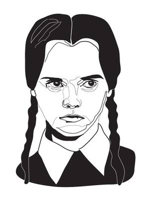 Christina Ricci Addams Family Porn - Wednesday the Addams Family Christina Ricci Black and - Etsy Singapore