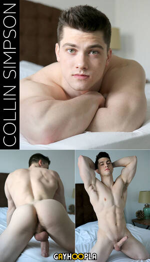 Muscular Jock Porn - GayHoopla: Muscle jock Collin Simpson rubs one out | Fagalicious - Gay Porn  Blog