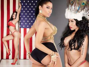 Nicki Minaj Nude Porn - Nicki Minaj strips down to her pants and poses topless in headdress for sexy  calendar shoot - Daily Record
