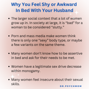 Husbands And Wives Having Sex - Why You Feel Shy or Awkward In Bed With Your Husband | by Dr. Samantha  Rodman Whiten (Dr. Psych Mom) | Medium