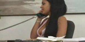 boss gives anal - Lesbian boss gives an anal lesson.