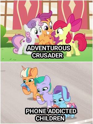 Mlp Cutie Mark Crusaders Porn - Why is G5's version of the Cutie Mark Crusaders a downgrade compared to the  originals? : r/mylittlepony