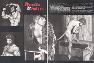 Greek Satyr Gay Porn - I praise the beauty of masculine men in my art, of their grace, of the  passion of their sexuality. Of the peaks and valleys of their fleshscape.