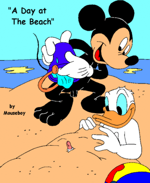 Mickey Mouse Beach Porn - A Day at the Beach - Page 1 - Comic Porn XXX