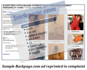 Backpage Sex Ads - The First Circuit's â€œScungyâ€ Backpage: Copyright And Right Of Publicity  Claims Ineffective Against Sex Trafficking | Trademark and Copyright Law