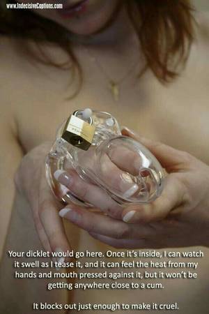 homemade chastity gallery - Chastity Orgasm Denial Tease and Denial Ruined Orgasm Captions at  Indecisive Captions