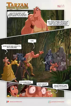 Lesbian Tarzan Porn Comic - Yaoi porn comics Tarzan â€“ Trapped