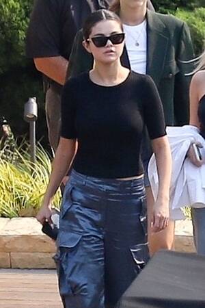 black porno selena gomez - Selena Gomez in Satin Cargo Pants and a Black Blouse 10/12/2019 â€¢ CelebMafia