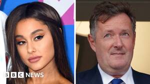 Ariana Grande Naked Porn - Ariana Grande hits out at Piers Morgan over Little Mix nude row - BBC News