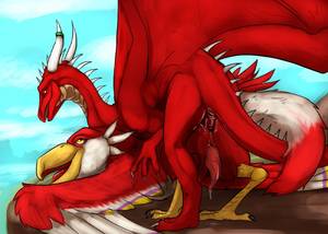 Lizard Porn Animated Cum - e621 2014 anal anal_penetration anus avian beak claws cum cum_drip  cum_string dragon dripping duo erection feathered_wings