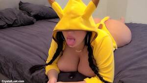 big breasted pikachu hentai - Insanely Hot thick Pikachu girl fucks horny virgin watch online