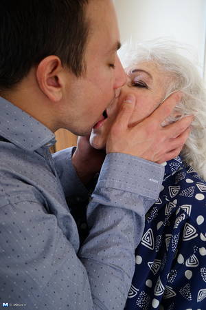 mature granny and boy - 