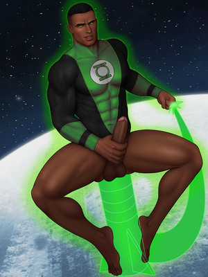 huge green cock - Rule34 - If it exists, there is porn of it / drawnpr0n, green lantern, john  stewart / 6143366