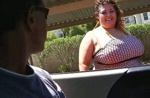 fat flashing boobs - Smiley SSBBW hoe flashes her giant natural boobs in kinky porn clip -  AnySex.com Video