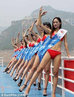 chinese nudist beach pageant gallery - Quirky social media crazes have become secrets to winning Chinese beauty  pageant | Daily Mail Online