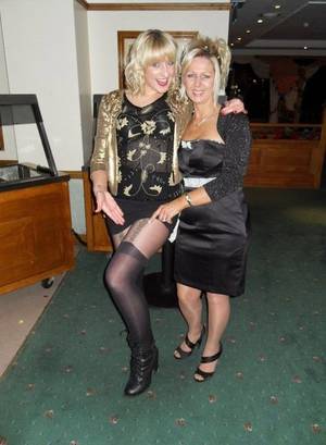 mature tranny wives - Wife and me - Nice suspender tights (SDJ-)