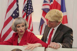 Ashlee Simpson Porn Parody - Brexit Theresa May porn parody Donald Trump sex Television X