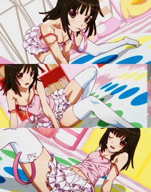 bakemonogatari nadeko hentai - Nadeko Sengoku from episode 1 of â€œNisemonogatariâ€ [monogatari series,  zettai ryouiki,