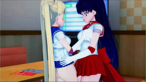 anime lesbians fucking on rooftop - Sailor Mars and Sailor Moon lesbian fuck. - XNXX.COM