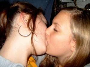 Lesbian Kissing Drunk - 