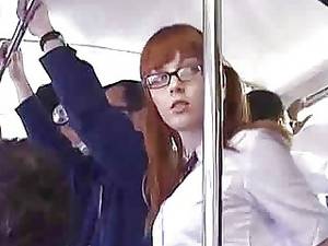 Japanese Schoolgirl Glasses Porn - Japanese Schoolgirl Finger Fucked On Bus