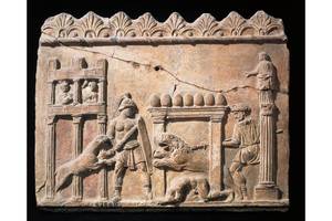 Ancient Roman Circus Porn - A 1st-century relief portraying gladiators and lions fighting in the circus.  (Photo By DEA / A. DAGLI ORTI/De Agostini/Getty Images)