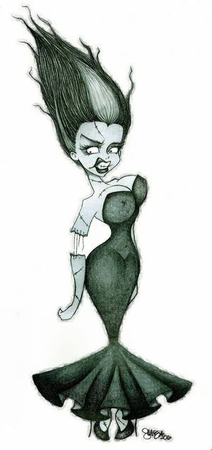 Frankenstein Bride Cartoon Porn - bride of frankenstein artwork deviant
