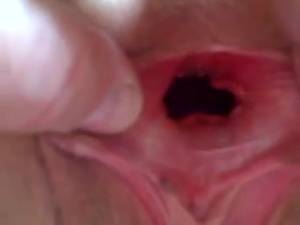 Look Inside My Pussy - LOOK INSIDE HER GAPING PUSSY AND PISS HOLE