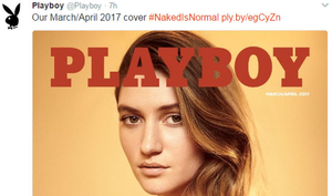 Auction Porn Actress Caption - Playboy brings back nudity, saying its removal was a mistake - BBC News
