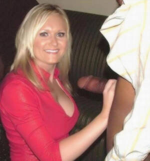 Amateur Blonde Interracial - Hot blonde in action - Amateur Interracial Porn