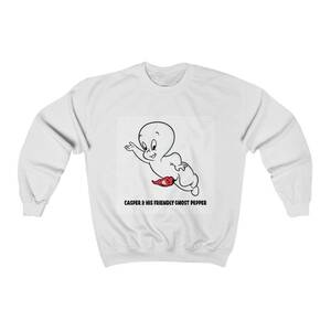 Casper The Friendly Ghost Porn - Casper & His Friendly Ghost Pepper Unisex Heavy Blendâ„¢ Crewneck Sweatshirt  | FunnyDesigns.com