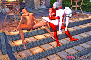 Dark Fantasy 3d Porn - Demon priest enjoys two hot maidens | 3dwerewolfporn.com